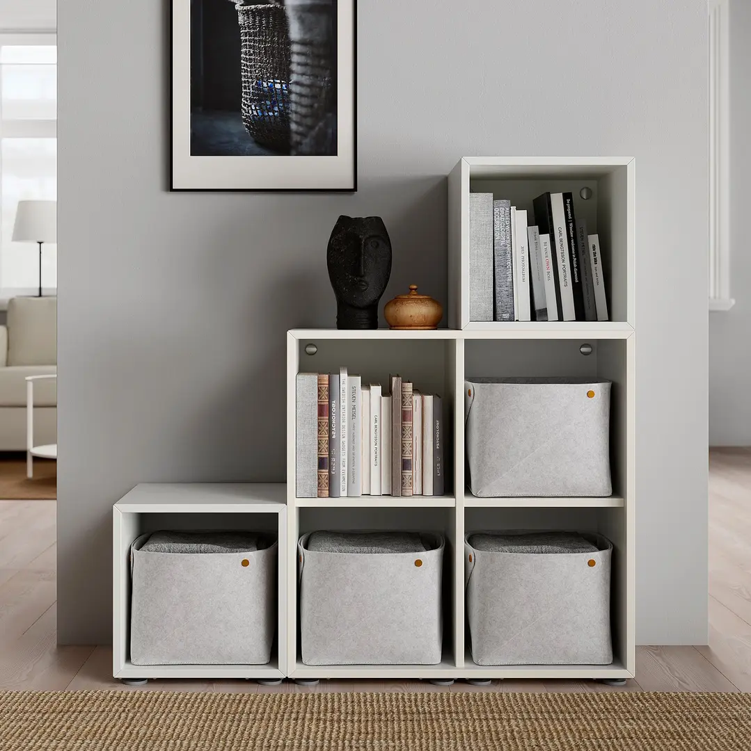 Etajera Ikea Eket cu picioare 105x35x107 (Alb)
