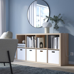 Стеллаж Ikea Kallax 77x147 (Состаренный дуб) Thumb