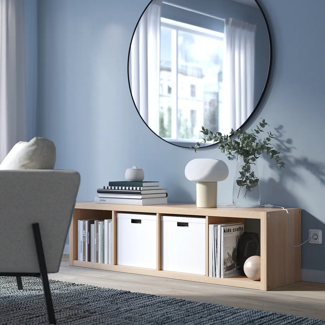 Etajera Ikea Kallax 42x147 (Stejar antichizat) - 7