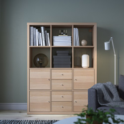 Etajera Ikea Kallax cu 6 organizatoare 112x147 (Stejar antichizat) Thumb
