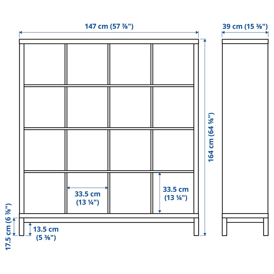 Etajera Ikea Kallax 147x164 (Alb) - 3