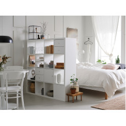 Стеллаж Ikea Kallax 4 вставки 147x147 (Белый) Thumb