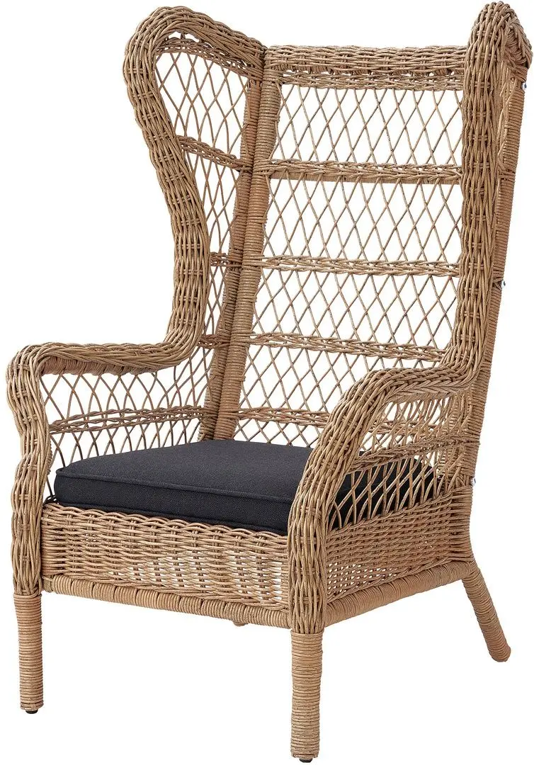 Fotoliu Ikea Risholmen/Jarpon/Duvholmen cu brate (Antracit)