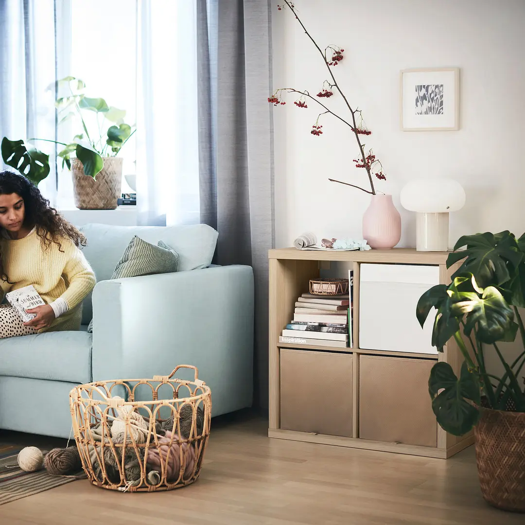 Etajera Ikea Kallax 77x77 (Stejar antichizat) - 5
