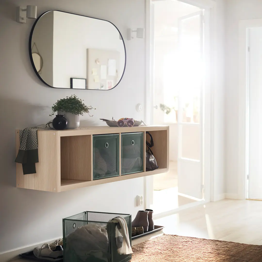 Etajera Ikea Kallax 42x147 (Stejar antichizat) - 6
