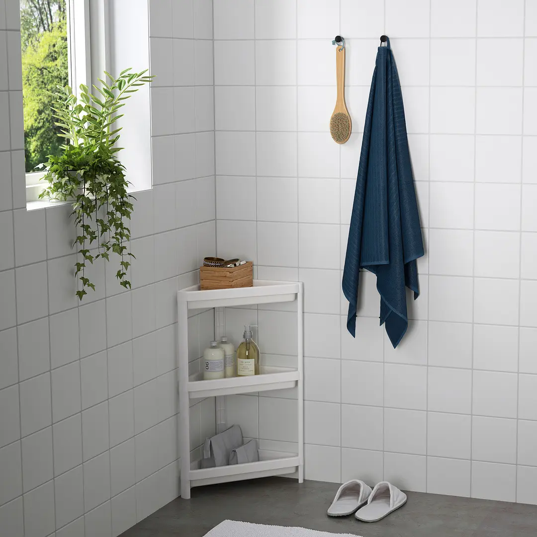 Этажерка угловая Ikea Vesken 33x33x71 (Белый) - 3