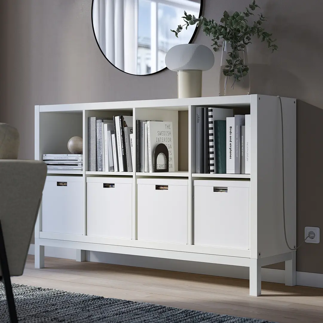 Стеллаж Ikea Kallax 147x94 (Белый)