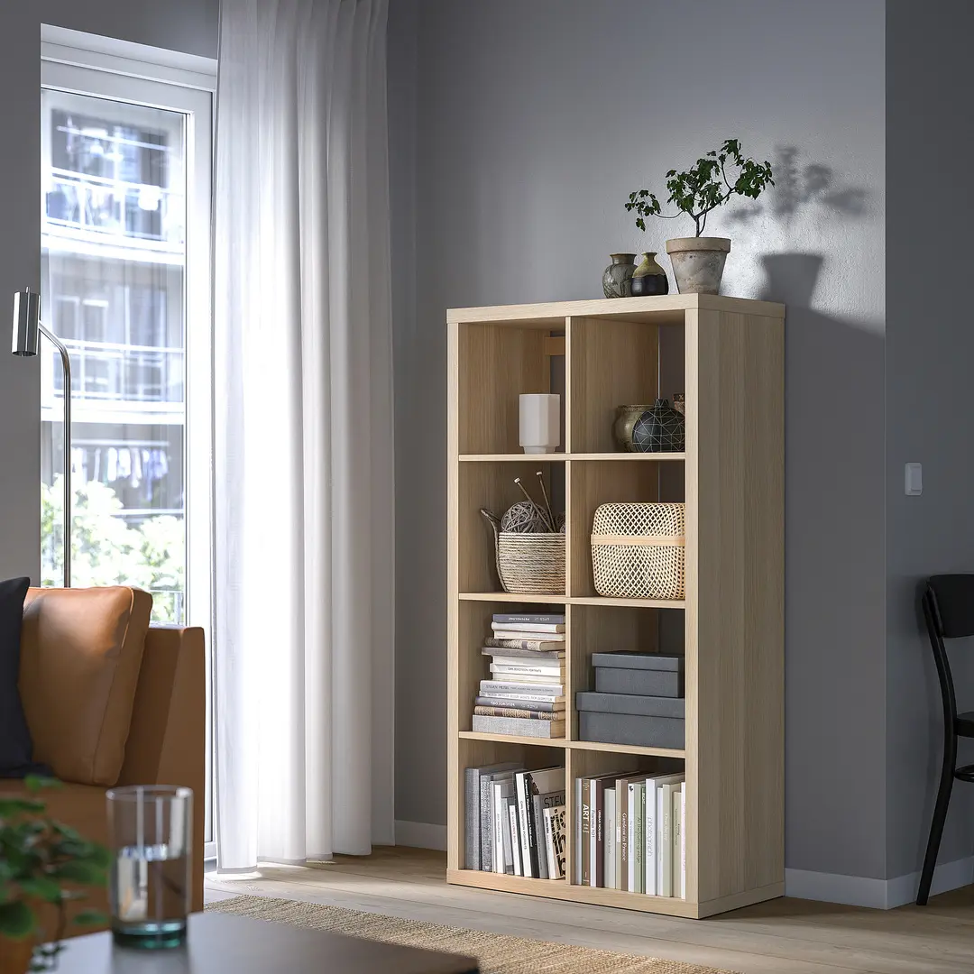 Стеллаж Ikea Kallax 77x147 (Состаренный дуб)