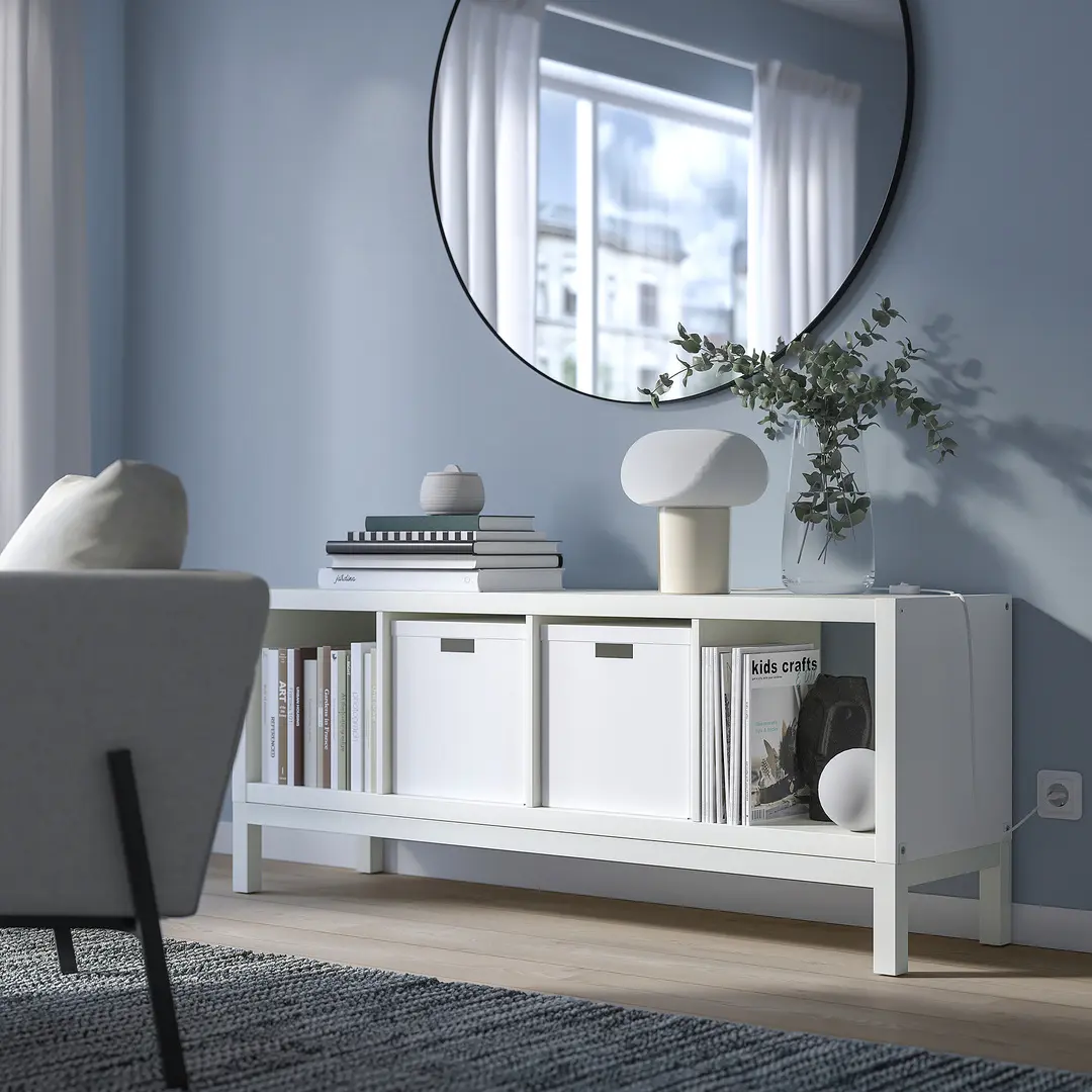 Стеллаж Ikea Kallax 147x59 (Белый) - 5