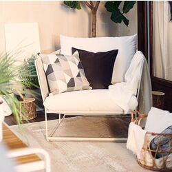 Кресло Ikea Havsten с подушкой (Бежевый)