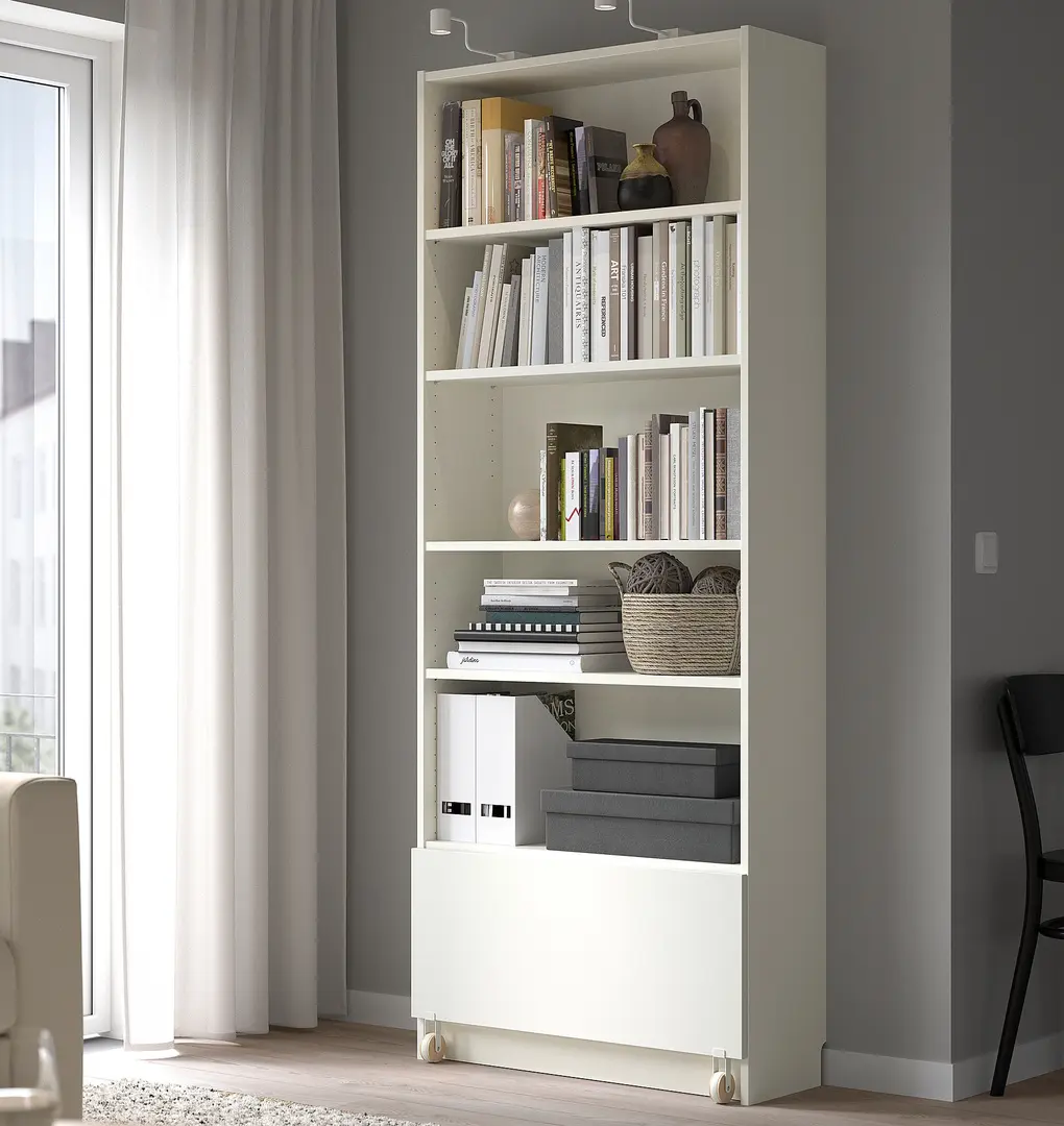 Etajera Ikea Billy cu sertar 80x30x202 (Alb)