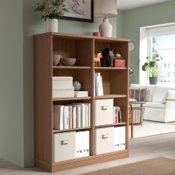 Etajera Ikea Lanesund 121x37x152 (Gri-Maro)