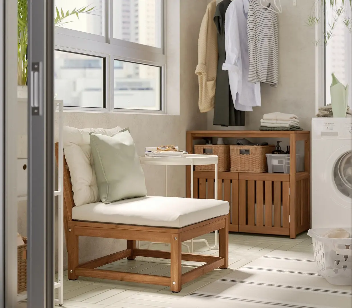 Fotoliu Ikea Nammaro 63x74x70 (Maro Deschis Vopsit)