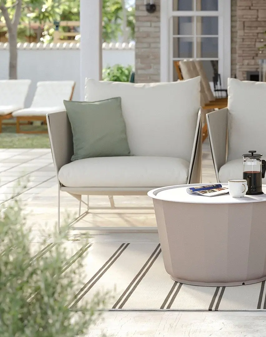 Fotoliu Ikea Havsten cu perna (Bej)