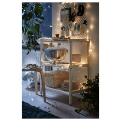 Стеллаж Ikea Ekenbben 70x34x86 (Тополь/Белый) Thumb