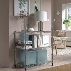 Etajera Ikea Omar 92x50x94 (Argintiu)