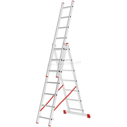 Scara din aluminiu cu trei sectii Bau Welt 44960