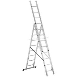 Scara din aluminiu cu trei sectii Bau Welt 44961