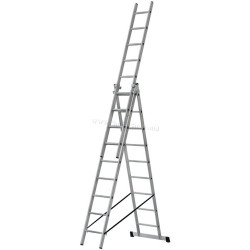 Scara din aluminiu cu trei sectii Bau Welt 44962