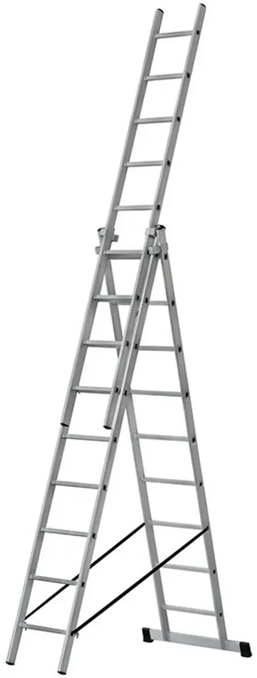 Scara din aluminiu cu trei sectii Bau Welt 44962