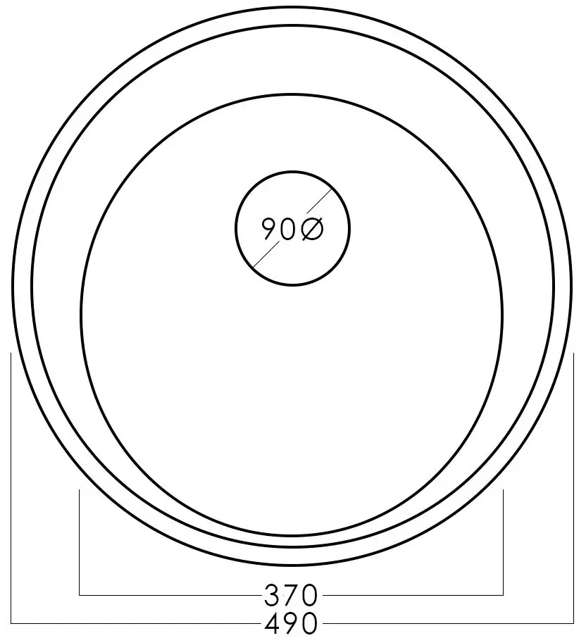 Кухонная мойка Fabiano 490 08 RIF (Inox)
