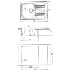 Chiuveta Dr.Gans Adel 780 (Terracotta) Thumb