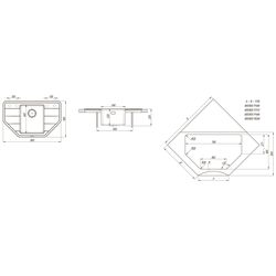 Chiuveta Florentina Combi 800С (Champagne) Thumb