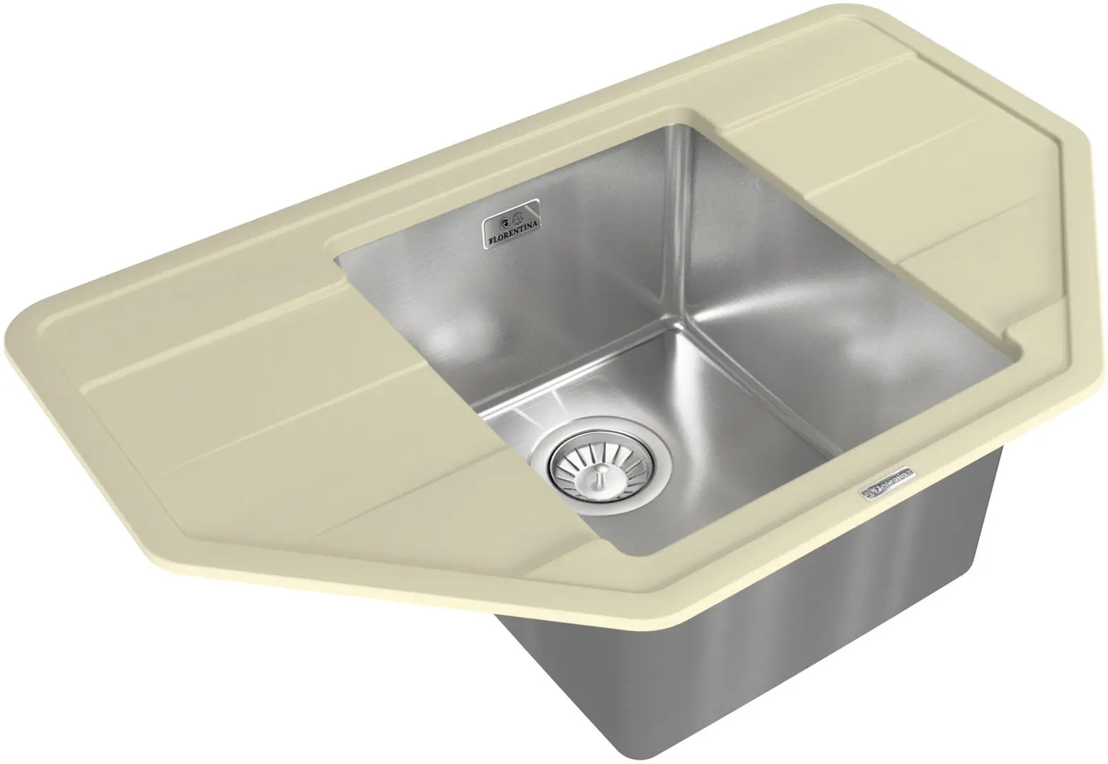 Chiuveta Florentina Combi 800С (Champagne)