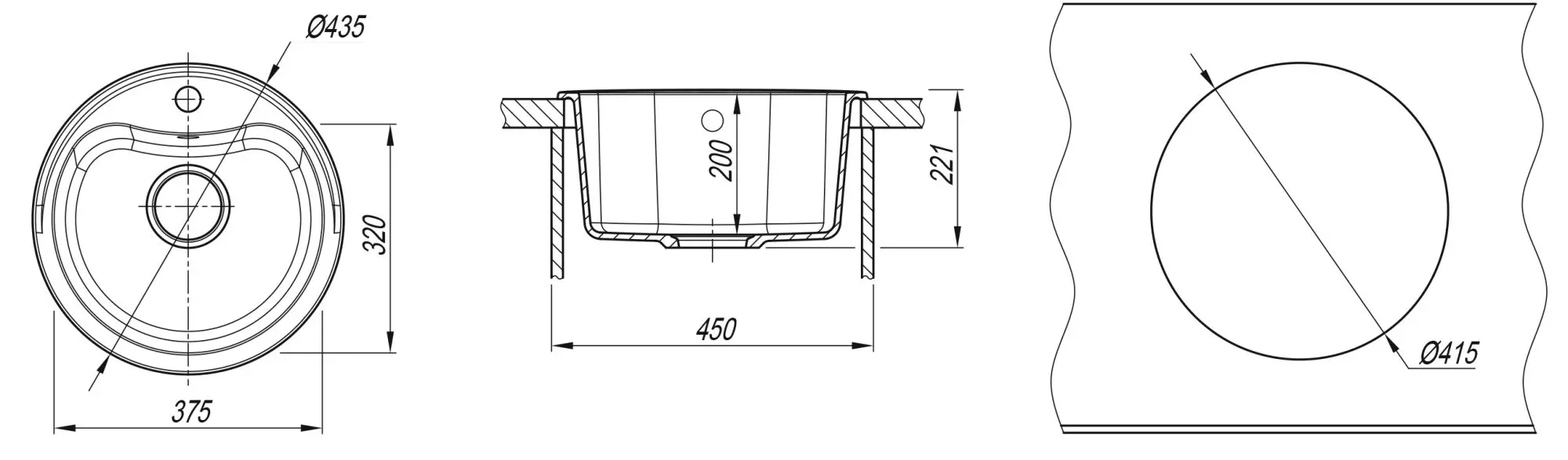 Chiuveta Dr.Gans Dora (Terracota)