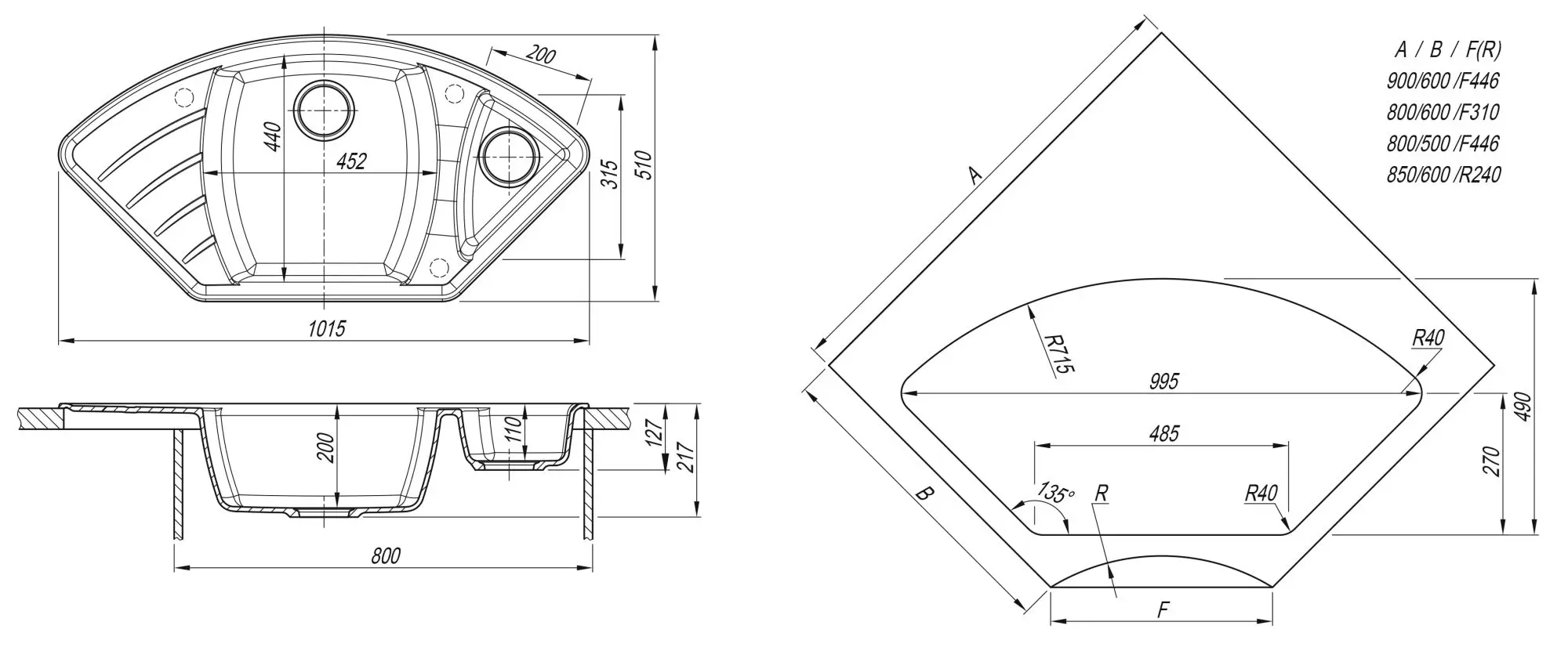 Кухонная мойка Dr.Gans Gabi (Latte) - 3