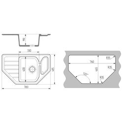 Chiuveta Gamma Stone GS-17 (White) Thumb