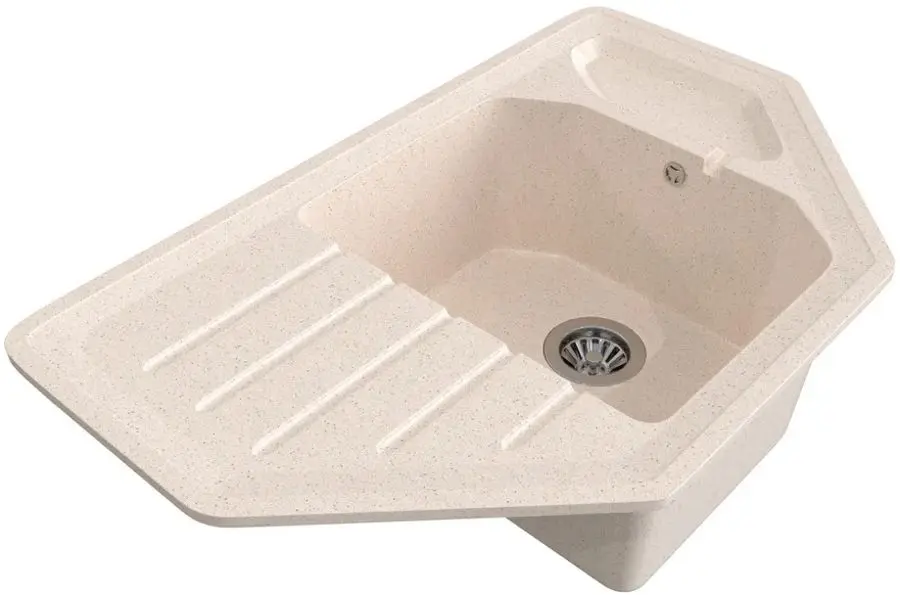 Кухонная мойка Gamma Stone GS-17 (Beige) - 2