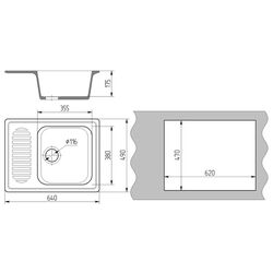 Chiuvetă Gamma Stone GS-6 (White) Thumb