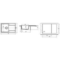 Chiuveta Florentina Lipsi 780 (Cappuccino) Thumb