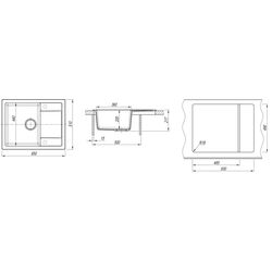 Кухонная мойка Dr.Gans Tehno 650 (Dune) Thumb