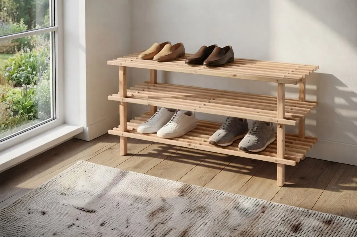 Etajera pentru incaltaminte Storage Solutions 47066 (Wood)