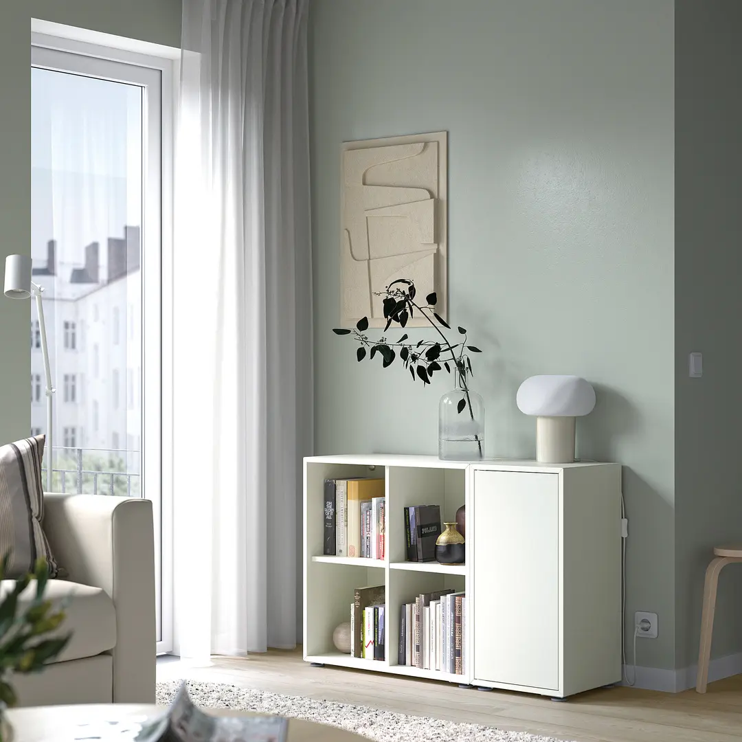Etajera Ikea Eket 105x35x72 (Alb) - 6