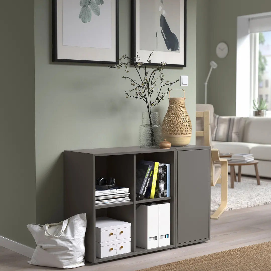 Etajera Ikea Eket 105x35x72 (Gri Inchis)