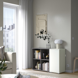 Стеллаж Ikea Eket 105x35x72 (Белый/Темно-серый) Thumb