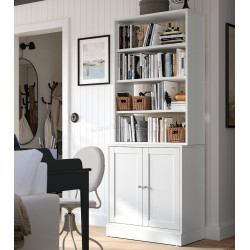 Etajera Ikea Havsta 81x47x212 (Alb)