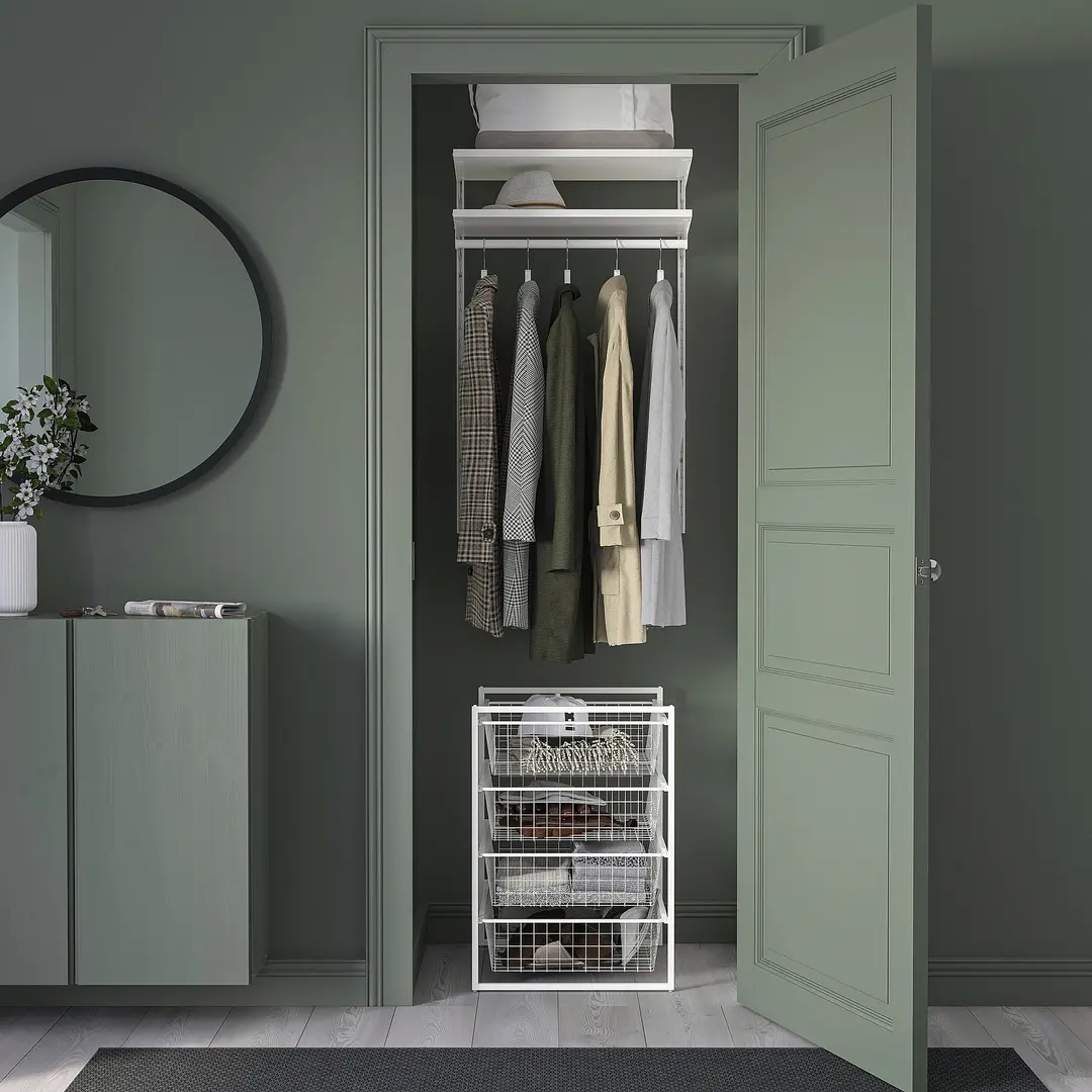 Стеллаж Ikea Jonaxel 50x51x70 (Белый) - 5