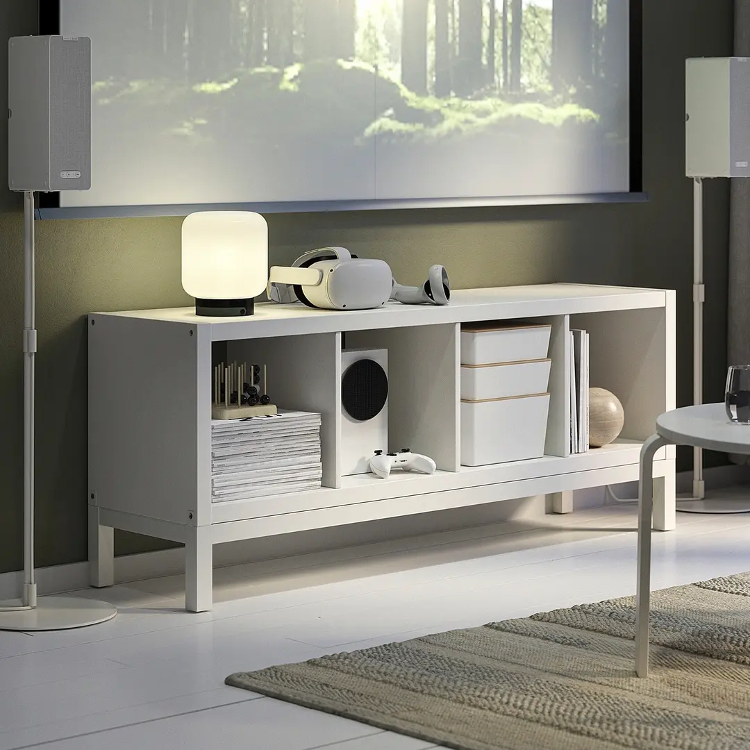 Стеллаж Ikea Kallax 147x59 (Белый)