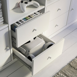 Стеллаж Ikea Kallax 4 вставки 77x147 (Белый) Thumb