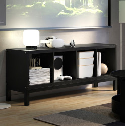 Стеллаж Ikea Kallax 147x59 (Черно-коричневый/Черный)
