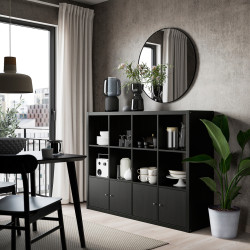 Etajera Ikea Kallax cu 4 organizatoare 147x112 (Negru-maro) Thumb