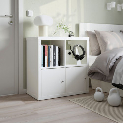 Etajera Ikea Kallax cu usi 77x77 (Alb) Thumb