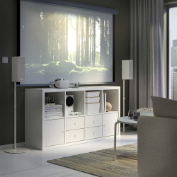 Стеллаж Ikea Kallax 4 вставки 77x147 (Белый) Thumb