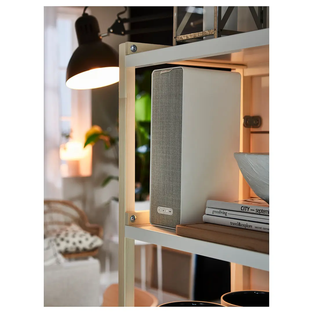 Стеллаж Ikea Ekenbben 70x34x86 (Тополь/Белый) - 5