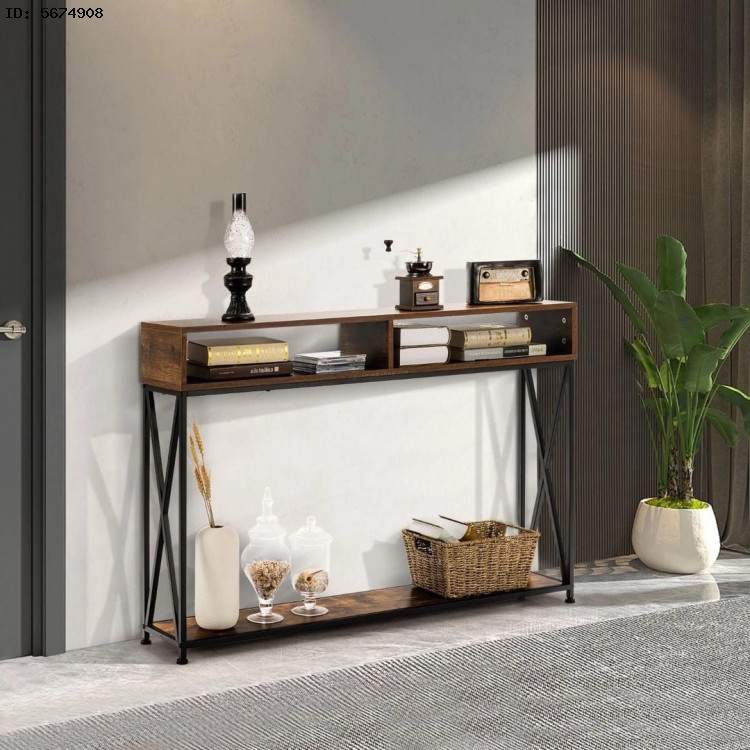 Консольный стол Costway HV10016CF (Rustic Brown)