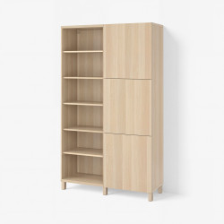 Комбинированный шкаф Ikea Besta/Lappviken/Stubbarp 120x42x202 (Состаренный дуб) Thumb